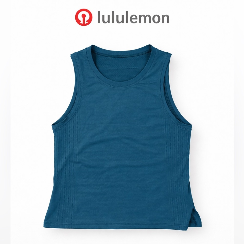 Lululemon Perforated Seamless Workout Tank Teal | Size 4